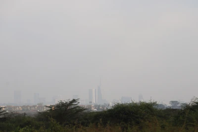 Nairobi city skyline seen from the bush of Nairobi National Park. Photo: Shadychiri, CC BY 4.0