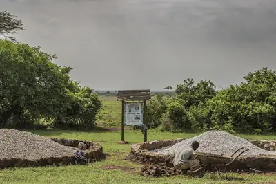 The Ivory Burning Site Monument inside Nairobi National Park. Photo: Ninara, CC BY 2.0