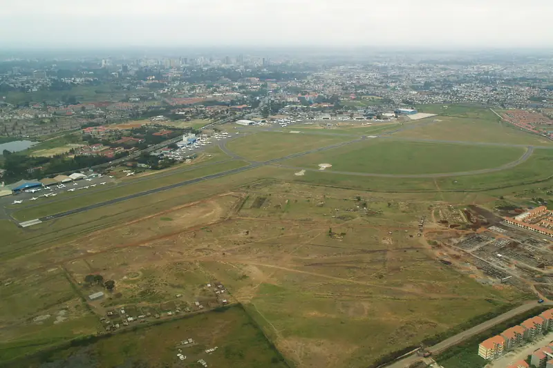 Aerial view of Wilson Airport, Nairobi