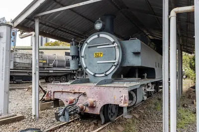 Old locomotives at the Nairobi Railway Museum. Photo: Mike Peel, CC BY-SA 4.0
